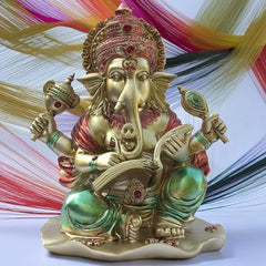 Lekhak Ganeshji Idol for Home Temple Mandir Decor
