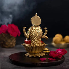 Red Goddess Lakshmi Idol for Diwali Pooja Decor